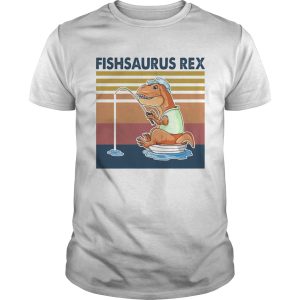 Fishsaurus Rex fishing vintage retro shirt