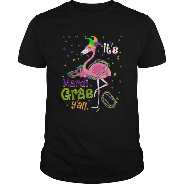 Flamingo Mardi Gras Yall Carnival Festival Costume shirt