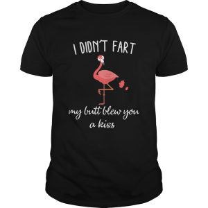 Flamingo i didnt fart my butt blew you a kiss shirt