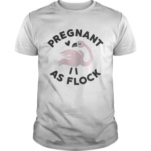 Flamingo pregnant as flock shirt