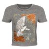 Fleetwood Mac Dove Ladies Grey Crop Top