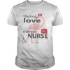 Flocking Love Being A Nurse Flamingo shirt