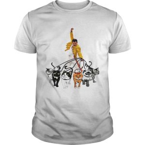 Freddie Mercury With His Cat Funny Gift Shirt