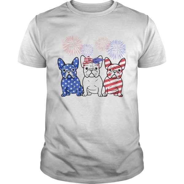 French Bulldog American Flag 4th Of July shirt