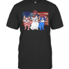 French Bulldog Firework American Flag Independence Day T-Shirt