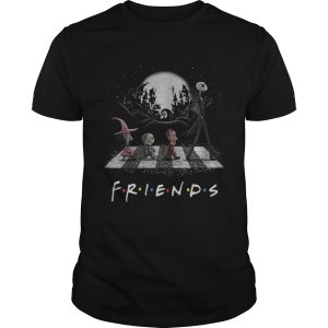 Friends TV show The Nightmare Before Christmas Abbey Road Halloween shirt