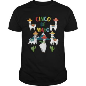 Funny Cinco De Mayo Llama Men Women Tshirt