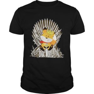 Game of Thrones Fox King Iron throne tshirt