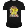 Game of Thrones Pikachu King of Iron throne shirt