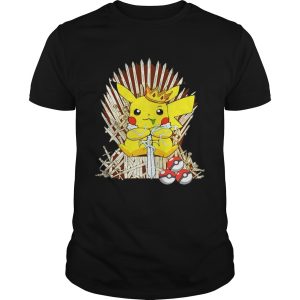 Game of Thrones Pikachu King of Iron throne shirt