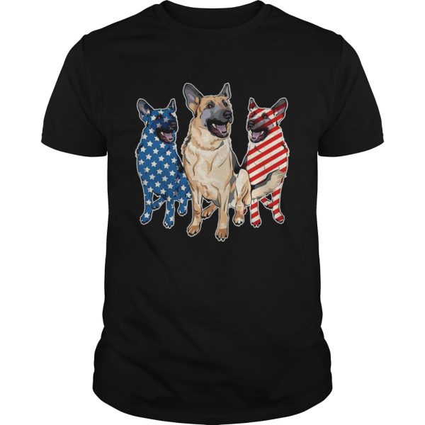 German Shepherd Flag T-shirt