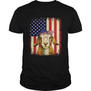 Goat american flag independence day shirt