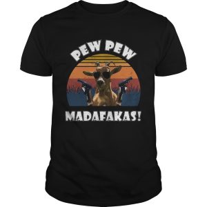 Goat pew pew madafakas vintage retro shirt