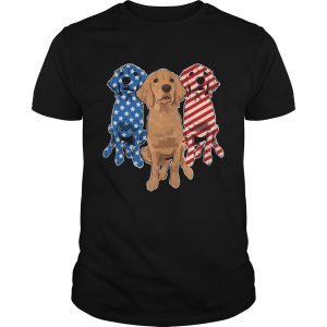 Golden Retriever Flag T-shirt