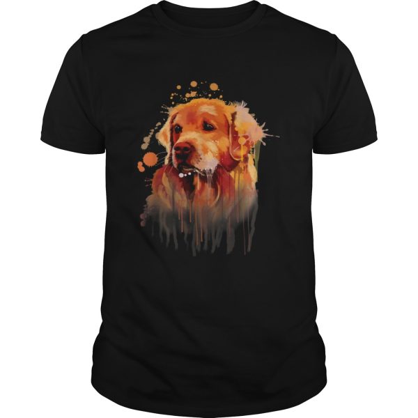 Golden Retriever Painting Dog Art Print shirt