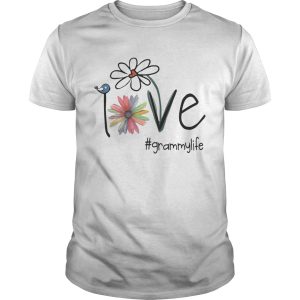 Grammy Life Bird Flower Love shirt