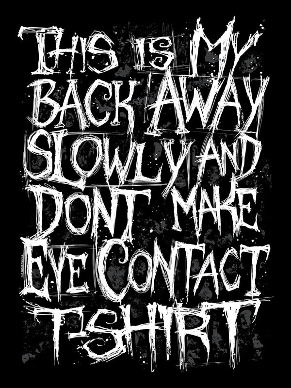 Grindstore Back Away Slowly Ladies Black T-Shirt