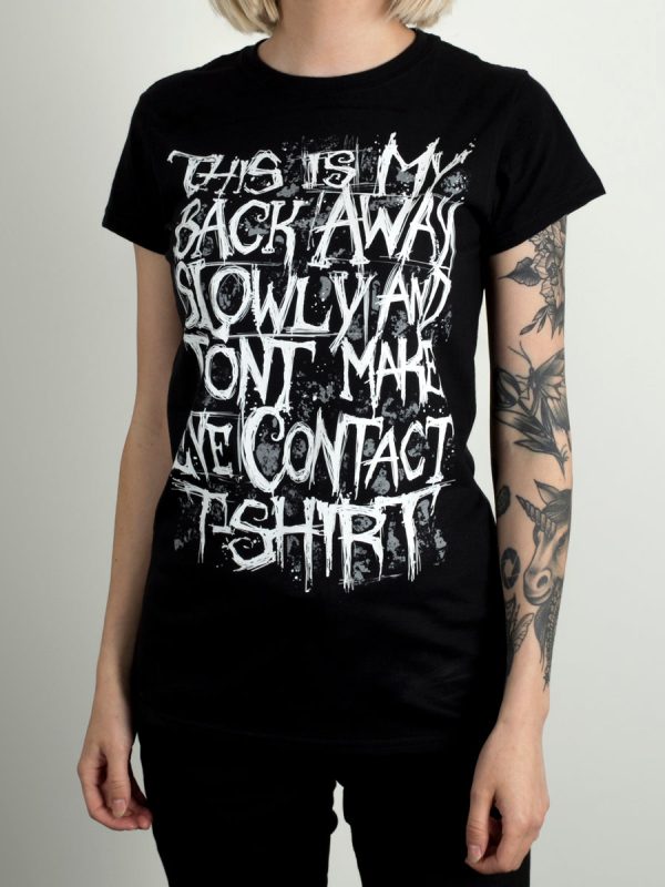 Grindstore Back Away Slowly Ladies Black T-Shirt