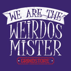 Grindstore We Are The Weirdos Mister Ladies Purple T Shirt 3