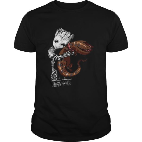 Groot hug demodog shirt