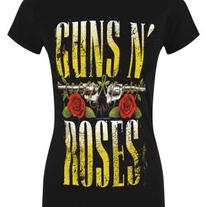 Guns N Roses Big Guns Ladies Black T-Shirt