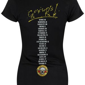 Guns N Roses Not In This Lifetime Tour Ladies Black T-Shirt