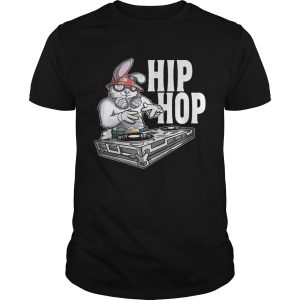HIP HOP Bunny Easter Rabbit DJ Turntable Shirt