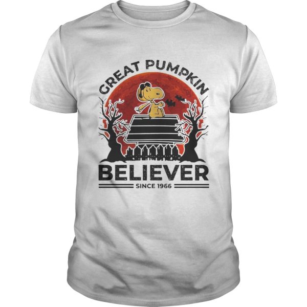 Halloween Snoopy Great Pumpkin Believer Since 1966 Shirt