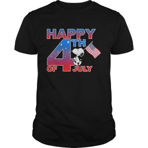 Happy 4th of July American flag snoopy shirt