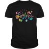 Happy Easter With Eggs Rabbits Decor T-Shirt