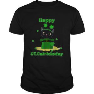 Happy Stcatricks Patricks Day Cat Lover Shamrock shirt