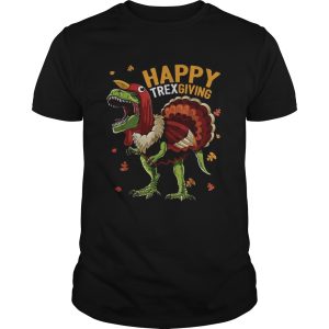 Happy trexgiving Thanksgiving T-rex shirt