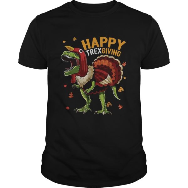 Happy trexgiving Thanksgiving T-rex shirt