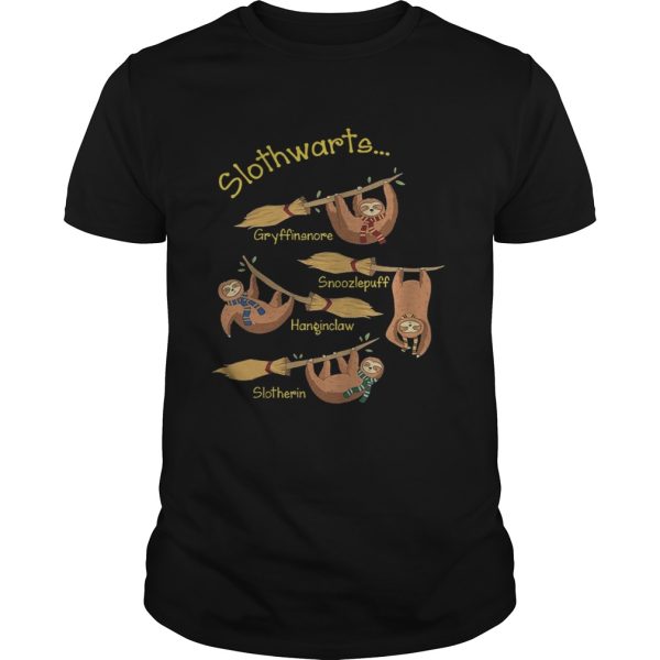 Harry Potter Slothwarts Gryffinsnore Snoozlepuff Hanginclaw Slotherin Shirt