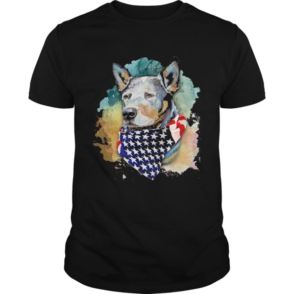 Heeler Dog Royal and Loyal America Flag Independence Day Art shirt