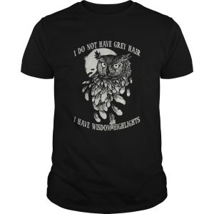 Hot Owl I do not have grey hair I have wisdom highlights shirt