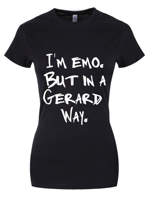 I’m Emo But In A Gerard Way Ladies Black T-Shirt