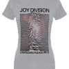 Joy Division Unknown Pleasures Ladies Heather Grey T-Shirt