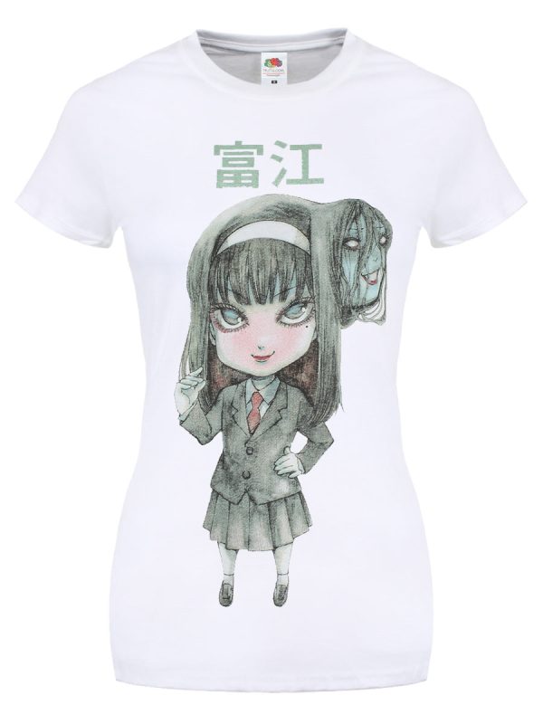 Junji Ito Tomie Kara Ladies White T-Shirt