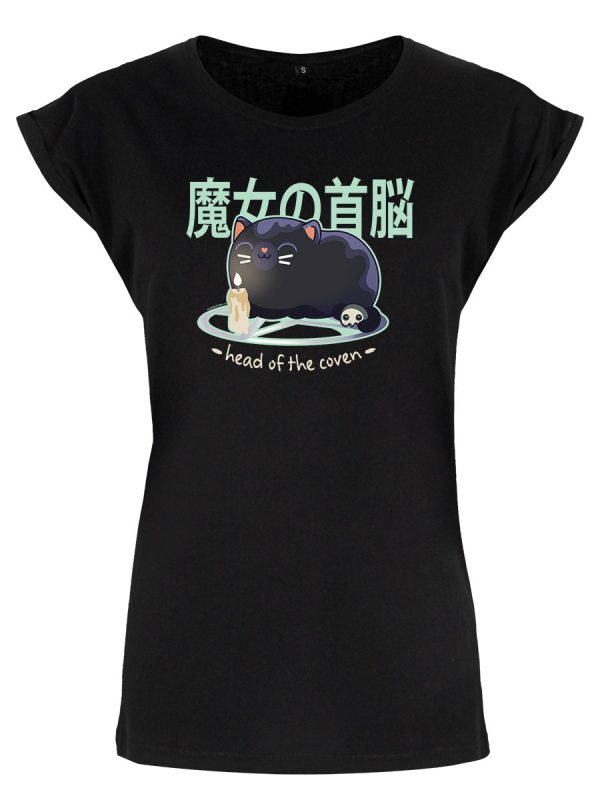 Kawaii Coven Head of the Coven Ladies Premium Black T-Shirt