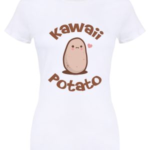 Kawaii Potato Ladies White T-Shirt