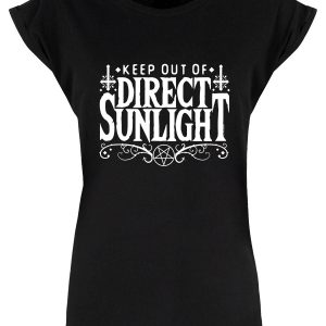 Keep Out Of Direct Sunlight Ladies Black Premium T-Shirt