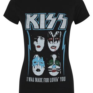 Kiss Made For Lovin’ You Ladies Black T-Shirt