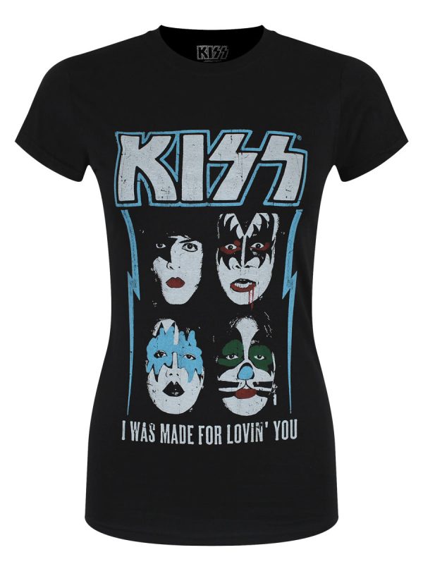 Kiss Made For Lovin’ You Ladies Black T-Shirt