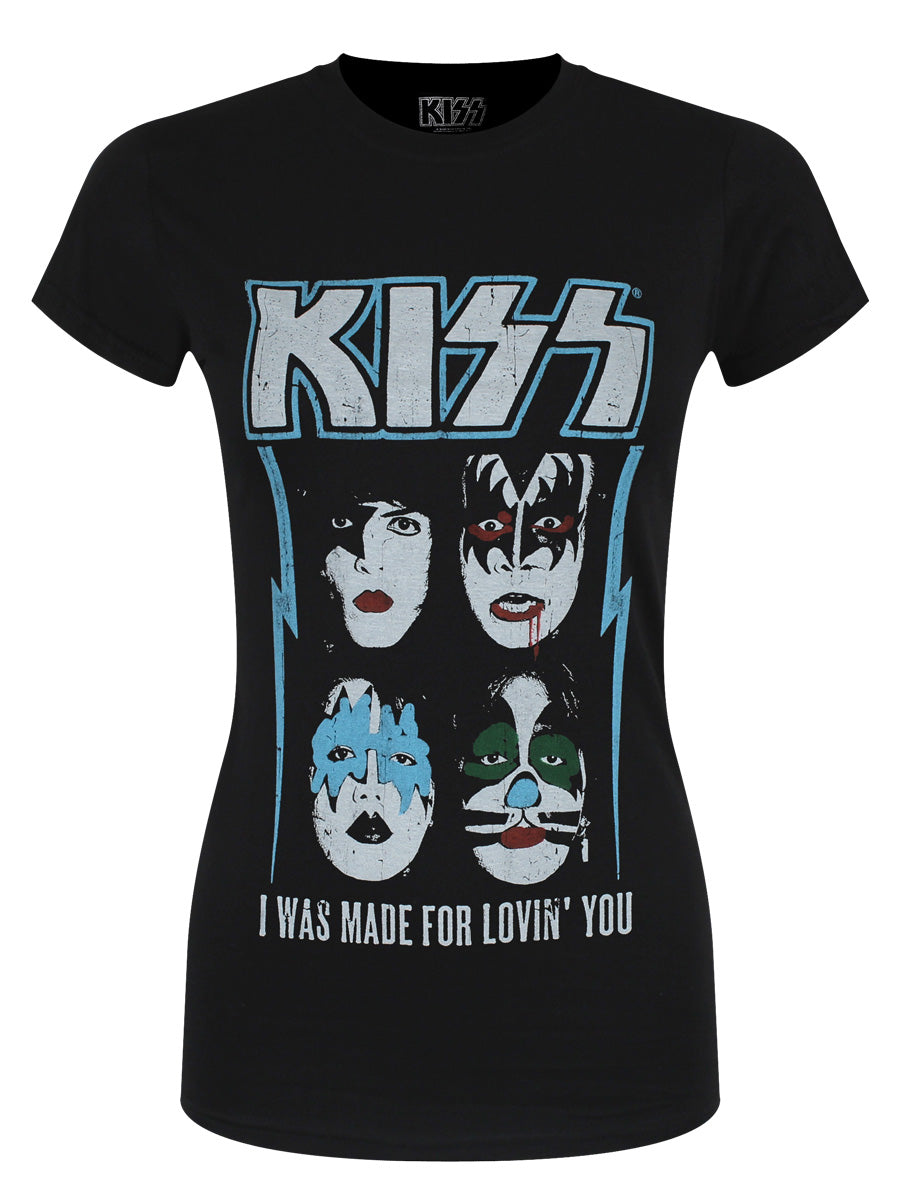 Kiss Made For Lovin' You Ladies Black T-Shirt