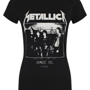 Metallica MOP Photo Damage Tour Ladies Black T-Shirt