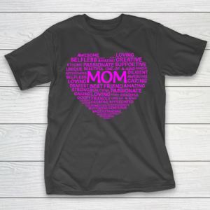 Mother’s Day Funny Gift Ideas Apparel  Best mom jumbled heart t shirt for girls T Shirt T-Shirt