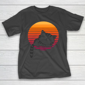 Mother’s Day Funny Gift Ideas Apparel  Cat sleeping sunset Mama T-Shirt