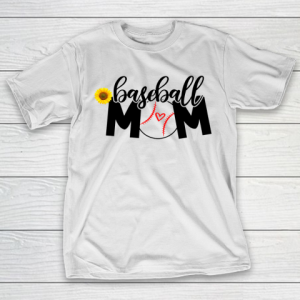 Mother’s Day Funny Gift Ideas Apparel  T shirt Baseball Mom T Shirt T-Shirt