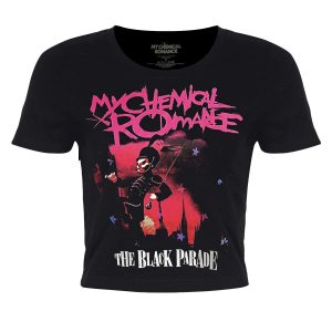 My Chemical Romance The Black Parade Ladies Black Crop Top 1